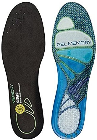 Sidas Solette Cushioning Gel Memory Solette, Unisex – Adulto, Black, M