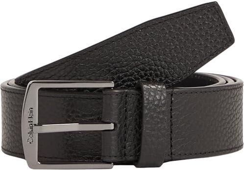 Calvin Klein Cintura Uomo Ck Casual 35mm in Pelle, Nero (Ck Black Pebble), 135 cm