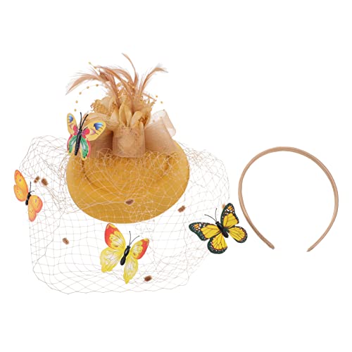 FRCOLOR 1 Pc per cappello a farfalla fermagli per d'oro mini arredamento elegant clava arredamento d'epoca arredamento retrò cerchietti per da ballo testa della foto