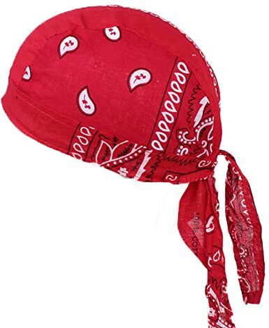 Homeofying Berretto Da Ciclismo Da Uomo In Cotone Da Donna Cappello Da Ciclista Cappello Da Bandana Copricapo Copricapo Copricapo Copricapo Rosso