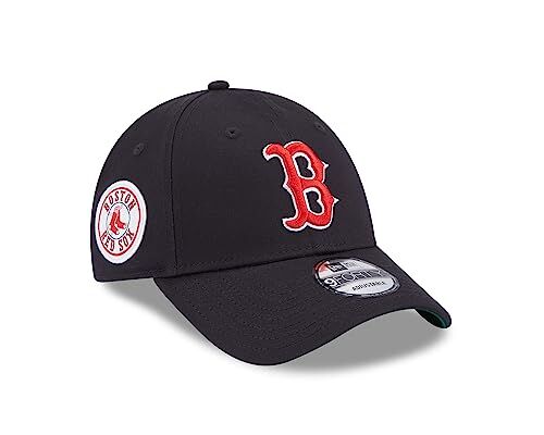 New Era Boston Red Sox MLB cap 9Forty Strapback Kappe Teamlogo Teampatch Blau One-Size