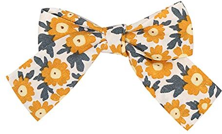 OMICE Moda Floreale Bow Bowknot Bambini Tornante Frange Laterale Clip Copricapo Bambini Copricapo (beige)