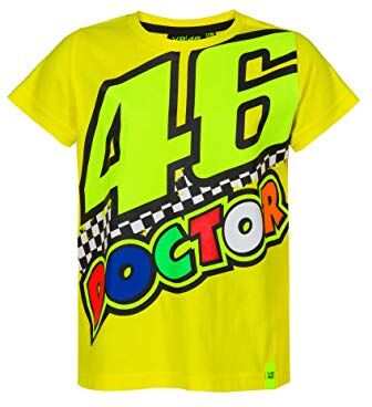 Valentino VR46 Classic, Tshirt Ragazzo, Giallo, 12/14