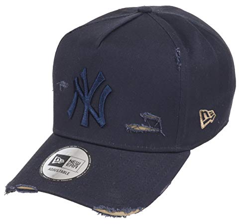 New Era York Yankees 9forty A Frame Adjustable cap Distressed Navy/Beige One-Size
