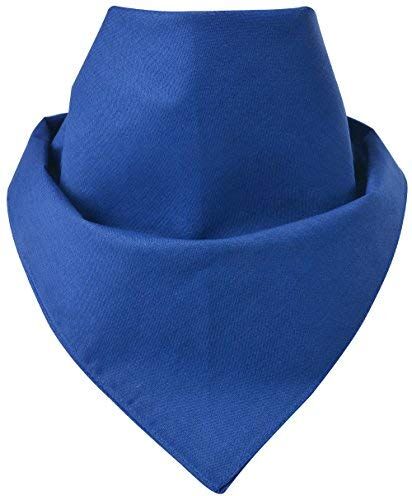 Miobo Bandana/foulard da collo, 100% cotone, taglia unica blu reale tinta unita. M