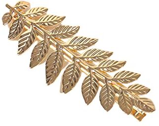 Generic Oyrcvweuy Golden Series Cerchietto per capelli a forma di foglie, per sposa, becco d'anatra, stile barocco, per matrimoni, feste di nozze, diademi da sposa, fascia per capelli di lusso, 19 #