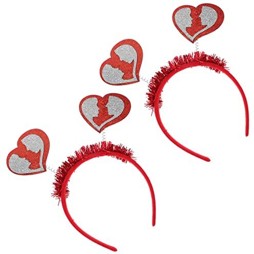 Didiseaon Regali Per Signore 4 Pezzi Per San Cuore Boppers Fermacapelli Per Cerchietto Per Costumi Per Ragazze Regali Di Coppia Accessori Per