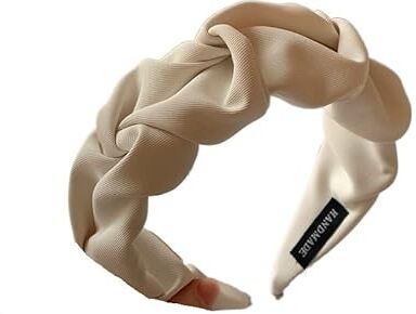 ERICAT Fascia for capelli larga in raso Cerchietto for capelli Fasce for Copricapo da donna Accessori for capelli da donna Copricapo for ragazza (Color : White Most Sell, Size : One size)