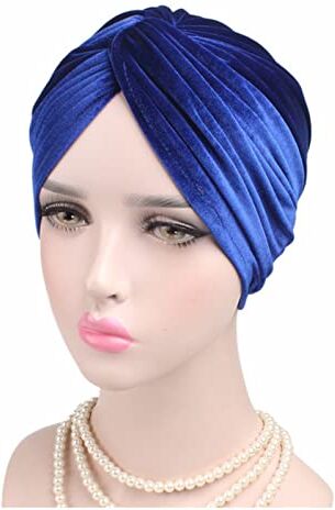 PiurUf Fascia Per Capelli Le donne in velluto cappello turbante cappello musulmano hijab cappucci femminile morbido bandana fascia hijabs testa wrap accessori for capelli Fascia Per Capelli Donna (Size : 8