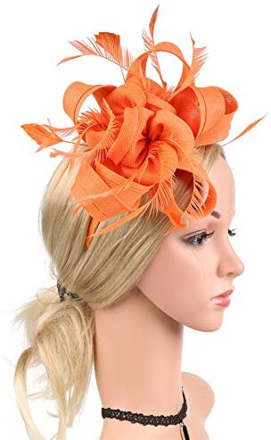 Youllyuu Tè Party Fiore Fascinators Kentucky Fascia Derby Cappello Piume Matrimonio Nastro Fascinator Cappelli