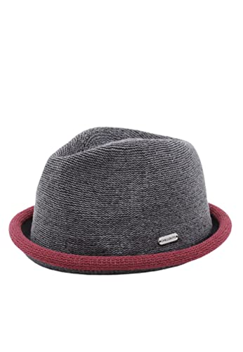 CHILLOUTS Boston Cappello, 21 Grey/Bordeaux, L-XL(58-60) Unisex-Adulto