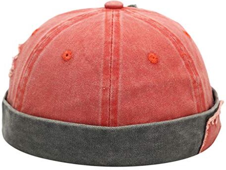 Generic Cappellino alla moda da uomo patch da donna hip-hop coppia abbinata facile cappello e cappellini da baseball in pelle cappellini da baseball da uomo (03A-arancione, taglia unica)