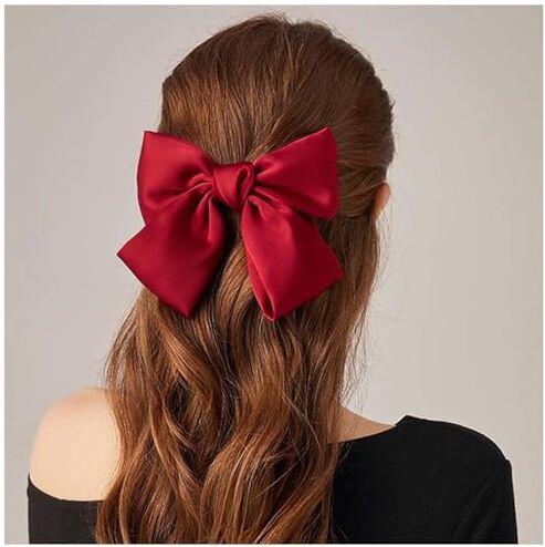 Inilbran Clip Di Capelli D'epoca Fiocco Raso Capelli Barrettes Seta Capelli Clip Barrette Retrò Bowknot Accessorio Capelli Raso Ribbion Bowknot Clip Copricapo Per Le Donne E Ragazze Copricapo