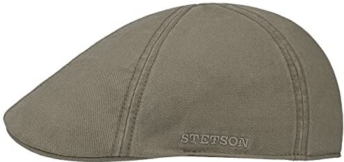 Stetson Coppola Texas Cotton con Filtro UV 40+ Berretto con Visiera in Cotone Berretto in Tinta Unita Primavera/Estate Oliva L (58-59 cm)