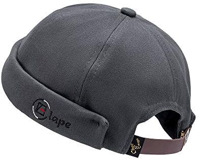 CLAPE Berretto da Marinaio in Cotone Senza Tesa Berretto da Orologio Berretto con Polsino Arrotolato Cappello da Porto Unisex Donna Uomo Cappellino da Marinaio Cappellino da Marinaio