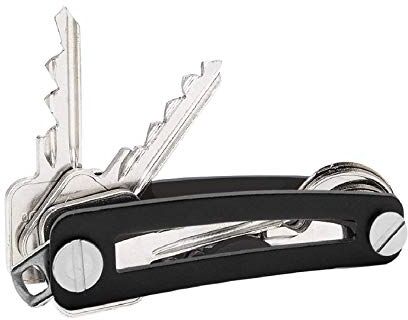 Xrten Portachiavi Portatile,10 Chiavi Portachiavi Organizzatore Key Organizer Intelligente Disegno Piegante Nero