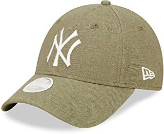 New Era York Yankees MLB Linen Olive White 9Forty Adjustable Women cap One-Size