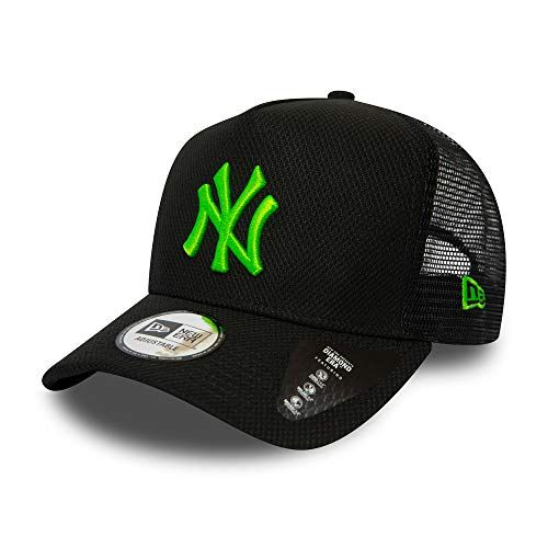New Era York Yankees MLB cap Kappe Trucker Baseball Diamond Era Schwarz Neon Gr?n One-Size
