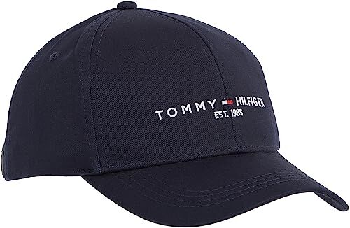 Tommy Hilfiger Cappellino Uomo TH Established Cappellino da Baseball, Blu (Desert Sky), Taglia Unica