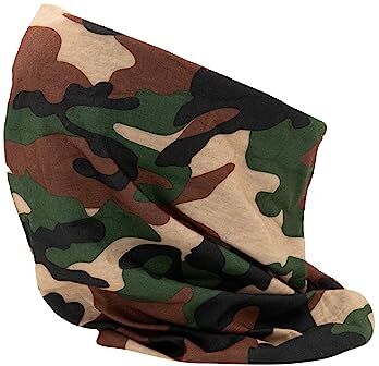 Colours & Beauty Fascia Capelli Donna Camouflage Beige Verde Marrone   Scaldacollo Cotone   Fascia per Capelli Uomo   Scaldacollo Moto   Fascia Running   Antivento Ciclismo Uomo