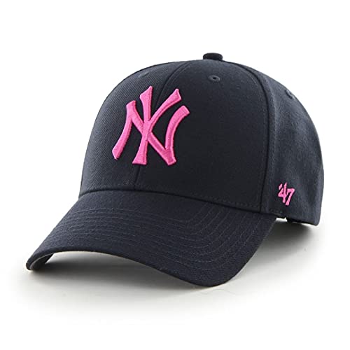 47 , berretto da baseball unisex MLB, New York Yankees MVP Navy/Pink Taglia unica