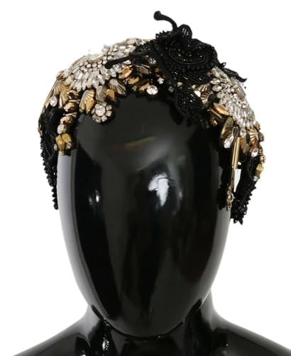Dolce&Gabbana Gold Crystal Studded Diadem Headband