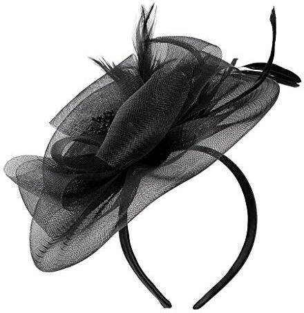 Accessoire Fasce Per Capelli Donna Bridal Tea Party Fascinator British Women's Headband Fascia Argento