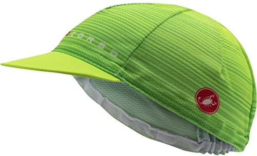 CASTELLI Rosso Corsa cap Electric Lime Berretto Uni