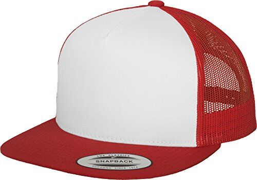 Flexfit Classic Trucker Cappello da Camionista, Unisex Adulto, Multicolore (red/wht/red), Taglia unica