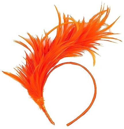 Windsfinr Fascinators Nero per Le Donne Copricapo Colorato Vintage Fancy Flapper Fascia Fascia Fascinators per Le Donne NottingHill Carniva LiquidazioneSale