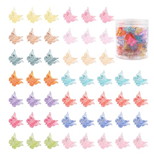 SELiLe 50Pcs Mini Fermagli Per Capelli Farfalla Per Le Ragazze Infantile Del Bambino Piccoli Artigli Dei Capelli Carini Accessori Per Capelli Assortiti Scatola di Colore Pacchetto