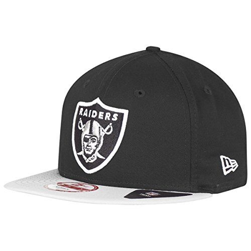 New Era NFL Cotton Block Oakland Raiders, Berretto Uomo, Nero, M/L