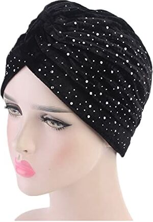 GERRIT Fascia Per Capelli Le donne in velluto cappello turbante cappello musulmano hijab cappucci femminile morbido bandana fascia hijabs testa wrap accessori for capelli Fascia Per Capelli Donna (Color : 5