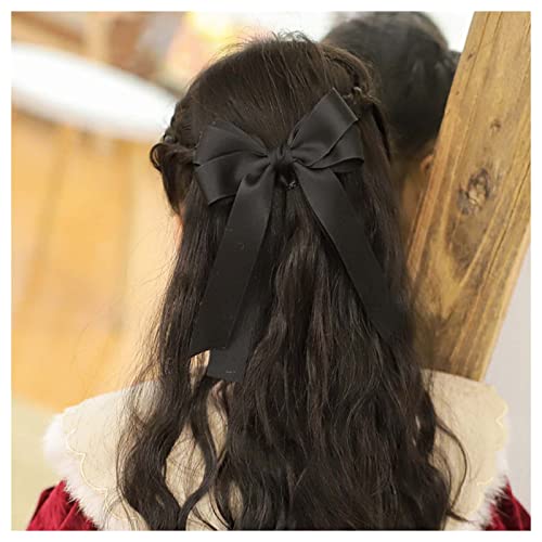 Cimenexe Fermagli Per Capelli Con Fiocco Di Seta Nero Vintage Fermagli Per Capelli Con Fiocco Francese Fermagli Per Capelli Con Fiocco Nero Fermagli Per Capelli Con Nodo A Fiocco Di Seta Fermagli Per