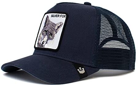 Goorin Bros. The Farm A-Frame-Berretto da Camionista Cappellino da Baseball, Trucker-Silver Fox-Navy-#27173, Taglia Unica Uomo