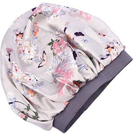 FRCOLOR Berretto Da Notte Cuffia Elastica Da Bagno Donna Accessori Per Parrucchieri Cappelli Da Donna Copricapo Femminile Cappello Da Notte Le Signore Tappo Per Chemioterapia Riccio Seta