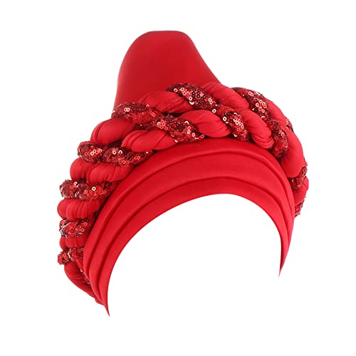 URIBAKY-Kleiden URIBAKY, cappello da donna estivo, musulmano, con paillettes, stile spaziale, esagerato, alla moda, adatto a palla, cappello