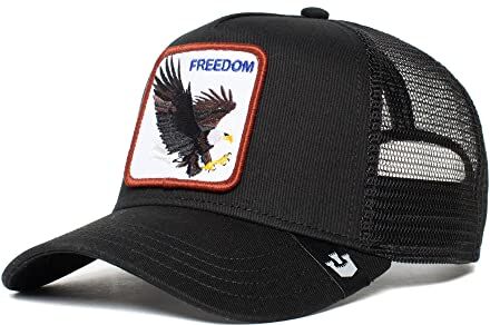 Goorin Bros. Cappello da Baseball da Uomo The Farm A-Frame, Trucker-Freedom-Eagle-Black-#27187, 62