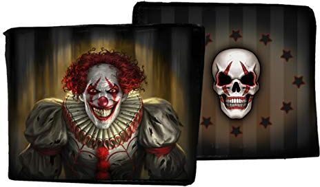 Nemesis Now Evil Clown James Ryman Portafoglio 10 cm Rosso, PU