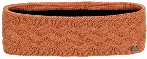 LIERYS fascia Copriorecchie Fauske donna Made in Germany scaldaorecchie con fodera interna in pile paraorecchie one size 55-60 cm fascia per capelli a maglia terracotta Taglia unica