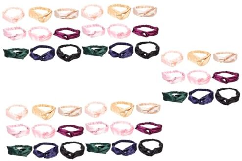 FRCOLOR 45 Pz Cerchietto in finta seta scrunchies hair band elastico per in raso puntello fotografico per donne cerchietti bambina decorazioni per da donna elastica