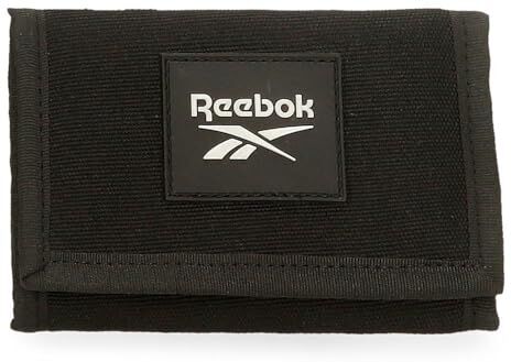 Reebok Arlie Portafoglio Nero 13x8x2,5 cm Poliestere, Nero, Taglia unica, Portafogli