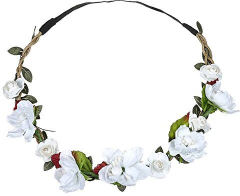 Dwevkeful Fascinators per Capelli da Donna CCapelli Ladies Festival Beach Band Boho testa fiore Garland Wedding Party fascia floreale Boho Stampa Accessori Sportiva Yoga Bandana Donna