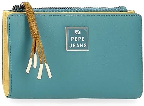 Pepe Jeans BEA WALLET PURSE, Portafoglio Donna, Turchese, Taglia Unica EU