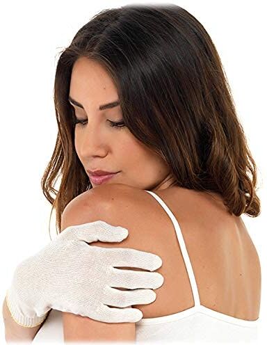 Dermasilk Set Terapeutico Guanti in Fibroina di Seta Adulto 3 paia M (Lunghezza dito medio 7 cm)