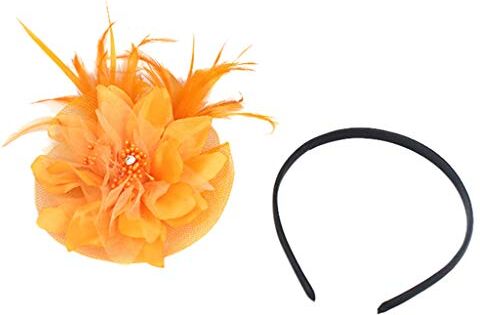 Generic Headband per Wedding Flower Hat Womens Fascinators Ball Cocktail Headband Cerchietti Senza Dentini