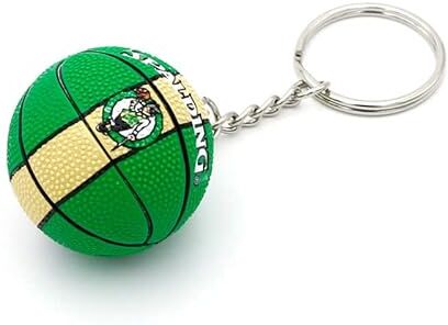 Generic Portachiavi NBA Keychain Collezionabili, varie squadre di pallacanestro Ciondolo creativo 3D, Boston Celtics, S