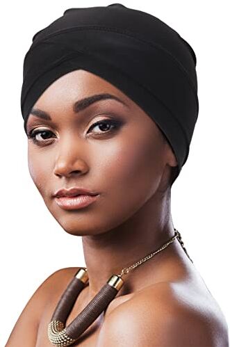 DRESHOW Donne Africane Turbante Pre-Legato Copricapo a treccia Testa Avvolge Cappello Boho Turbante Chemio Cap Elastico Annodato Berretto