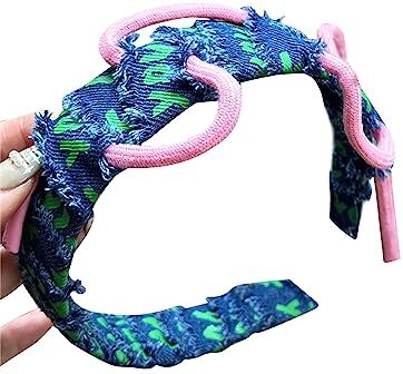 Sorrowso Ragazze Blu Jean Fasce Elegante Signora Copricapo Accessori Cravatta Capelli Elegante Primavera Fasce Per Capelli Festa di Compleanno Leggero Hairband