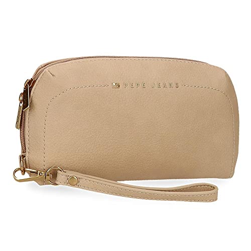 Pepe Jeans Borsa  Diane Beige 20x11x4 cm Pelle sintetica